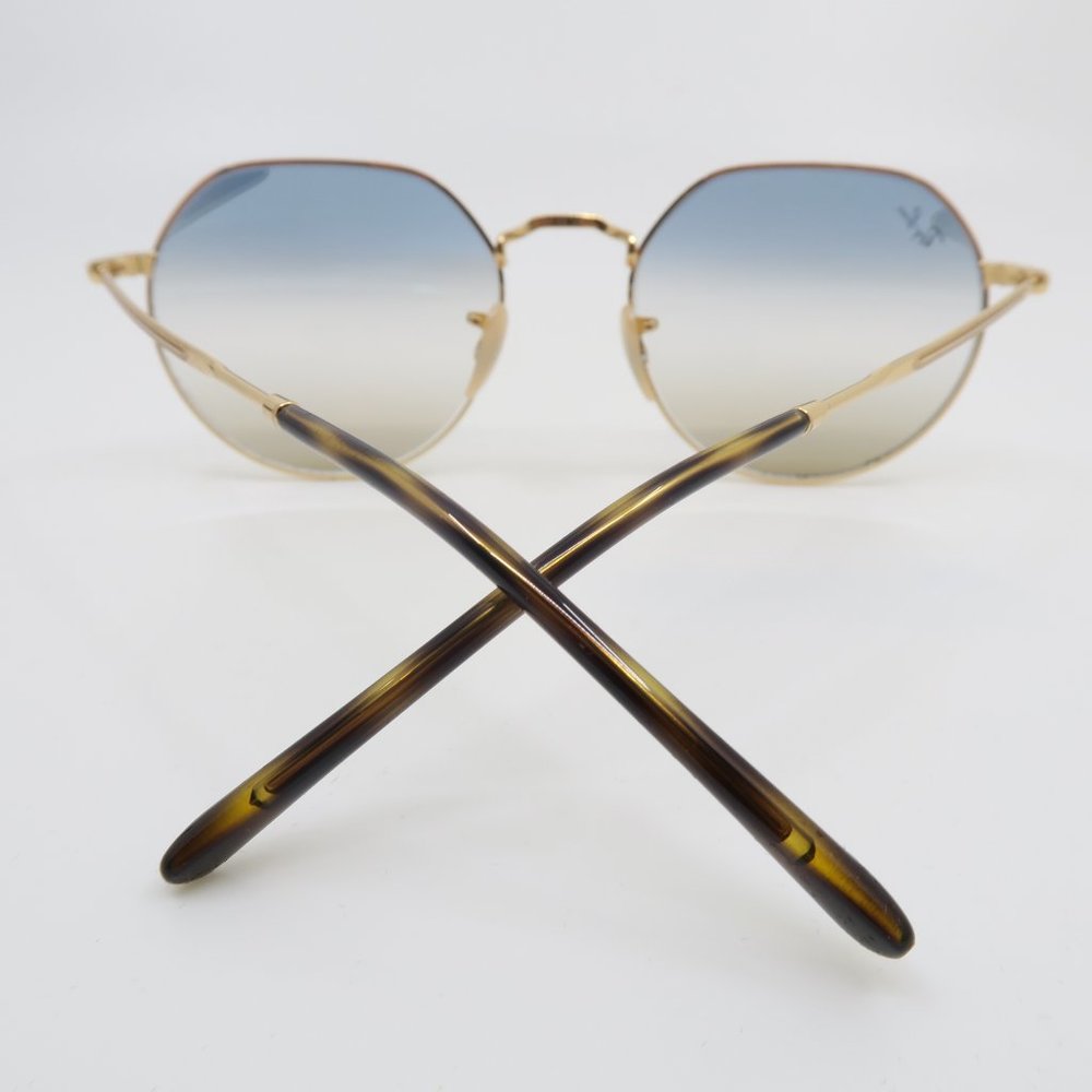 Ray-Ban RB 3565 001/51JACK Gold/Blue-Brown Grdt. - Picture 8 of 9